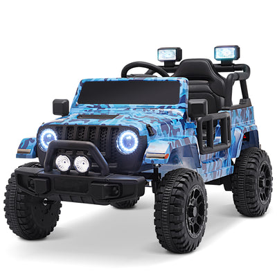 Joywhale 12V Kids Ride on Truck Battery Powered Motorized Car Electric Vehicle for Kids, with Remote Control, 4-Wheel Suspension, LED Lights, Music & FM, Seat Belt, Portable Handle, Pink