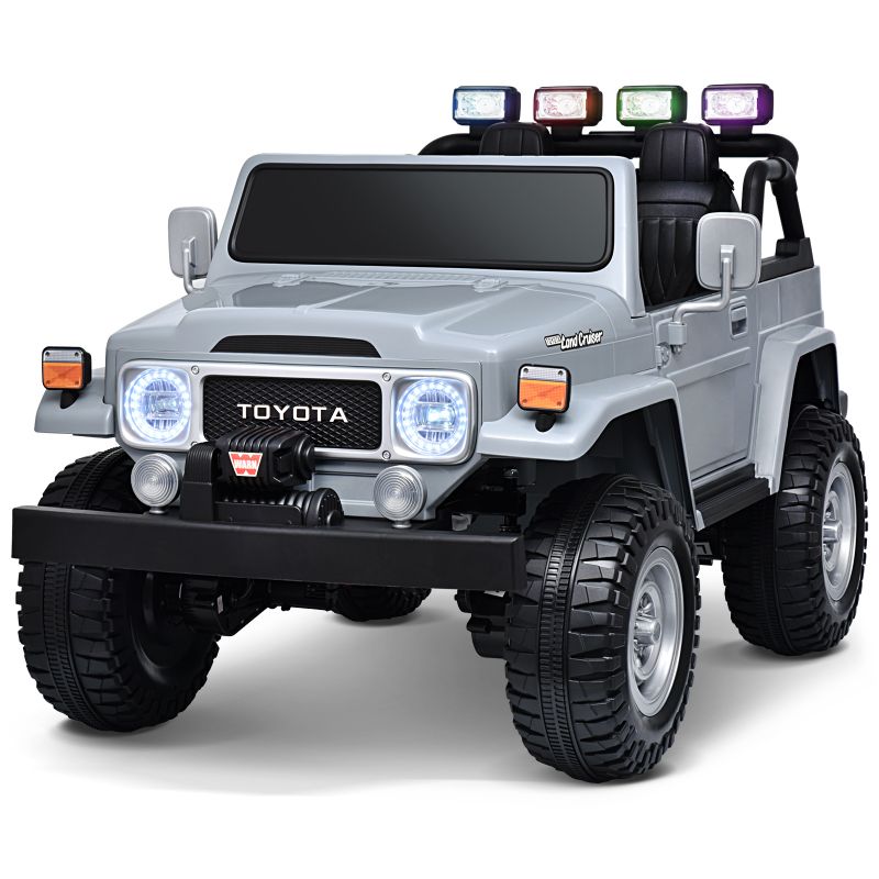 Joywhale 24V 2 Seater Kids Ride on Truck Licensed Toyota Land Cruiser, with 4x75W Powerful Engine, Remote Control & Free Car Cover, BW-T09L