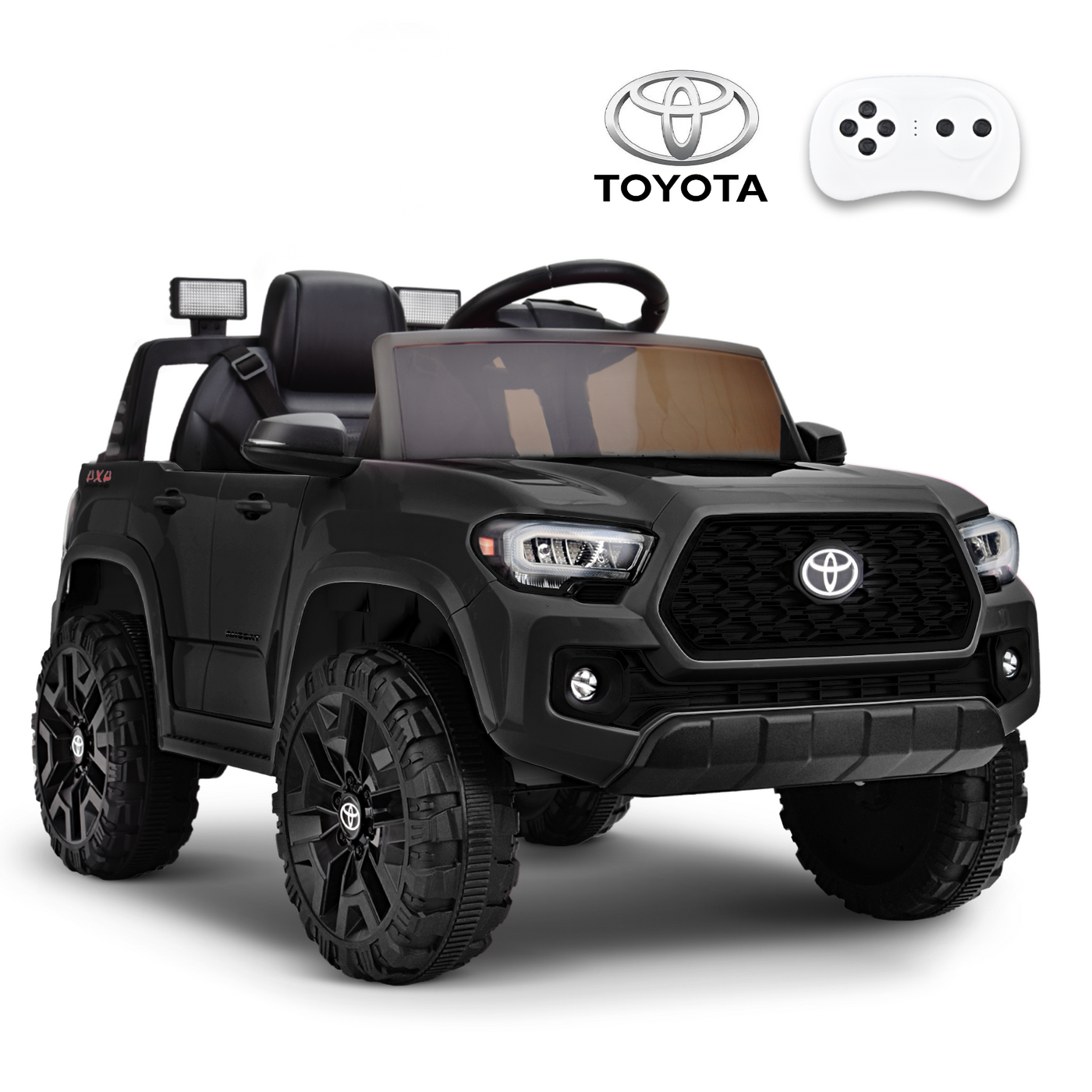 MAGYCAT 12V Ride on Truck Toyota Tacoma Battery Powered Toy Car Ride on Car Toy with Remote Control