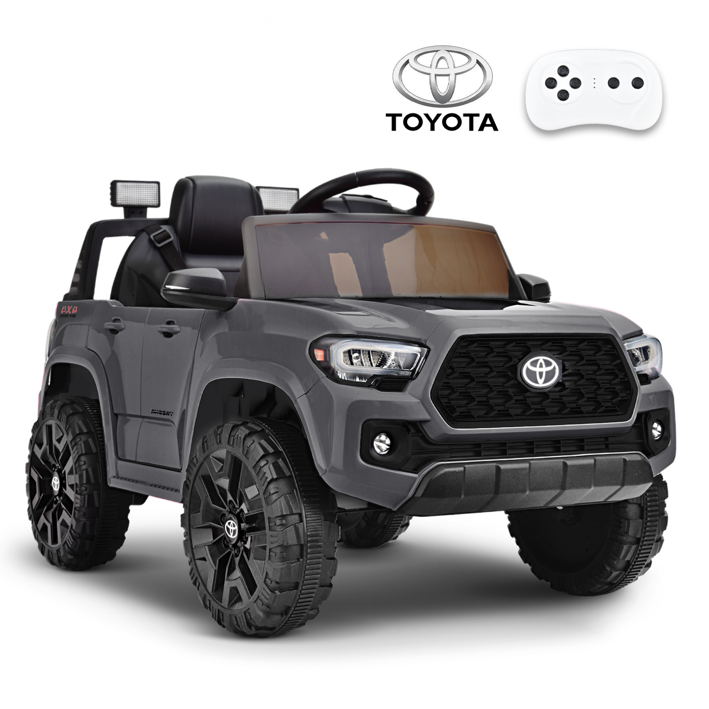 MAGYCAT 12V Ride on Truck Toyota Tacoma Battery Powered Toy Car Ride on Car Toy with Remote Control