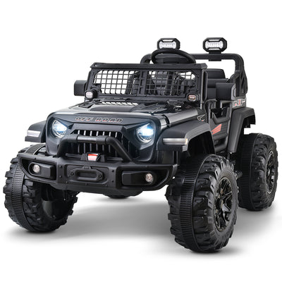 Blitzshark 24V MAX Ride-on Truck 2 Seater 4WD Kids Electric Vehicle 4x4 XXL Battery Powered Car, with 480W Ultra Powerful Motor, Remote Control, Full-Metal Suspension& Free DIY Sticker
