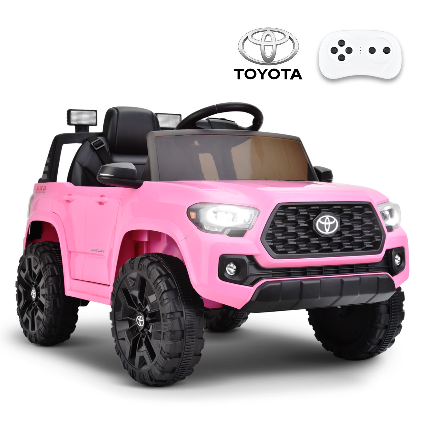 MAGYCAT 12V Ride on Truck Toyota Tacoma Battery Powered Toy Car Ride on Car Toy with Remote Control