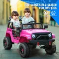 MAGYCAT 24V 2 Seater Kids Ride on Truck 4X4 Off-Road Electric Car, with 4X75W Powerful Motors, 4 MPH Fast Speed, 7AH Big Battery, 2.4G Remote Control, Metal Suspension, Music & Headlights,