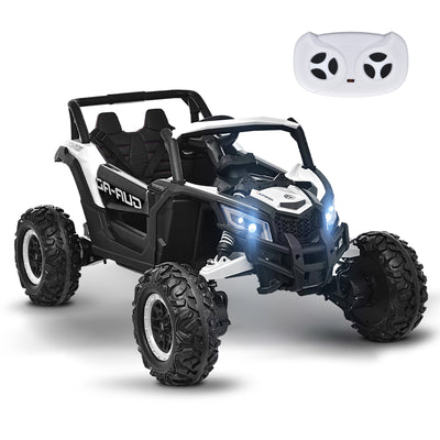 MAGYCAT 24V Kids Ride on UTV 4WD Electric Off-Road Vehicle, with 4X200W Powerful Motors, 7AH Big Battery, 5 MPH MAX Speed, Remote Control, EVA Tires, Leather Seat, Metal Suspension