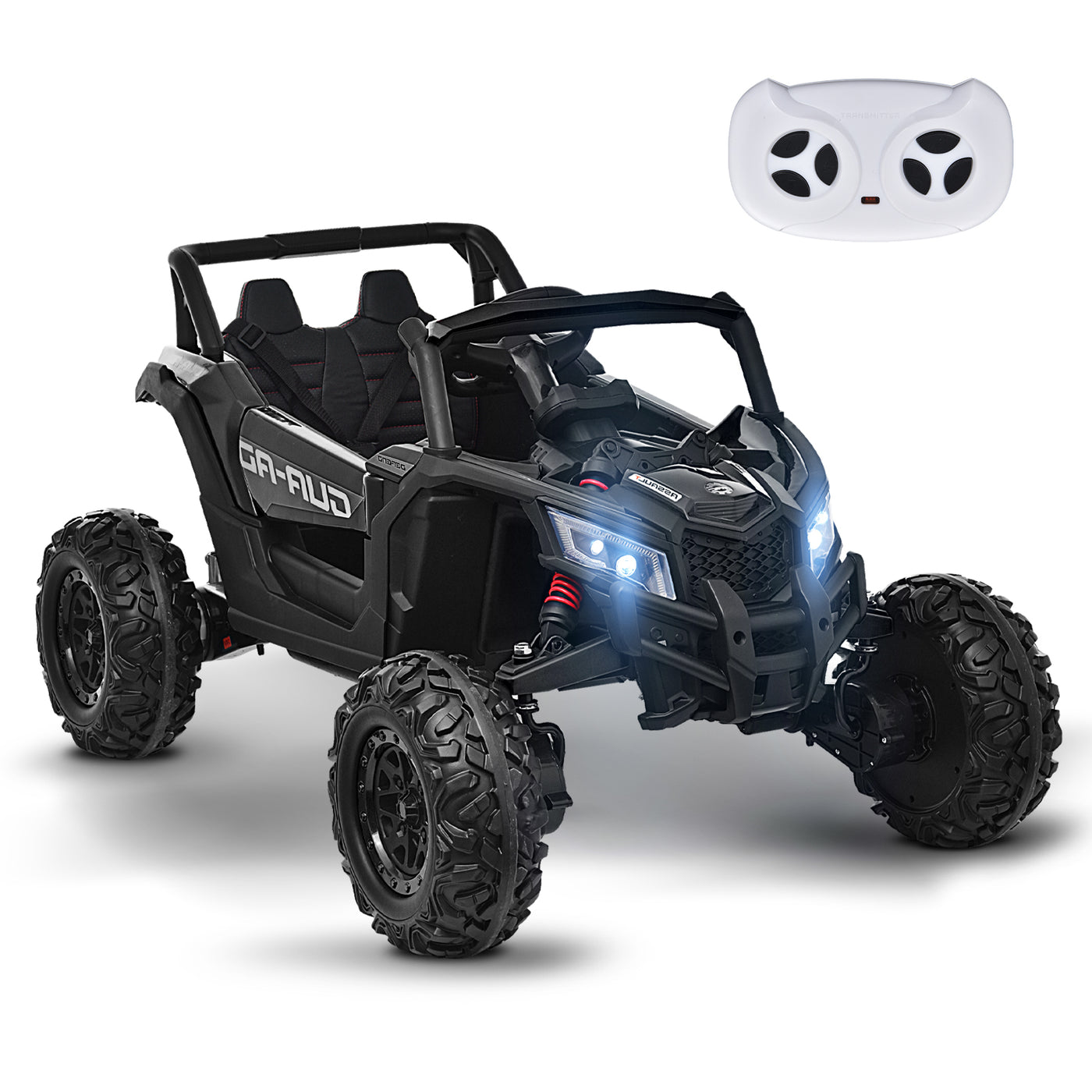 MAGYCAT 24V Kids Ride on UTV 4WD Electric Off-Road Vehicle, with 4X200W Powerful Motors, 7AH Big Battery, 5 MPH MAX Speed, Remote Control, EVA Tires, Leather Seat, Metal Suspension