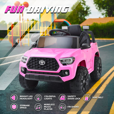 MAGYCAT 12V Ride on Truck Toyota Tacoma Battery Powered Toy Car Ride on Car Toy with Remote Control