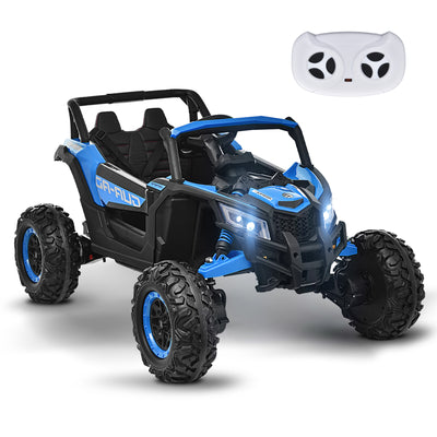 MAGYCAT 24V Kids Ride on UTV 4WD Electric Off-Road Vehicle, with 4X200W Powerful Motors, 7AH Big Battery, 5 MPH MAX Speed, Remote Control, EVA Tires, Leather Seat, Metal Suspension