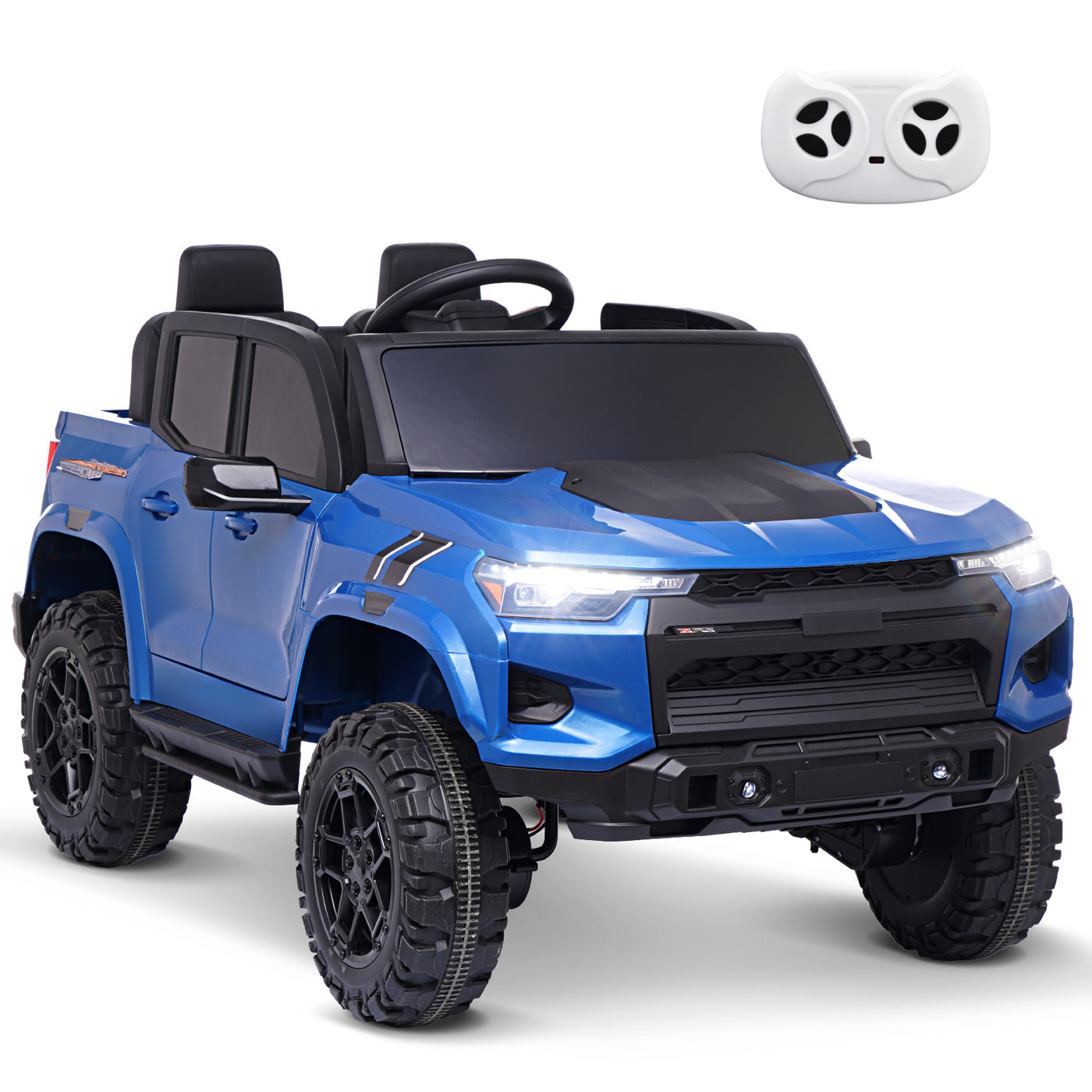 MAGYCAT 24V 2 Seater Ride on Truck Car 4X4 Large Size Battery Powered 2WD/ 4WD Switchable Vehicle for Kids, with 800W Powerful Engine, 10AH Big Battery, 2.4G Remote Control, Toy Storage & Music