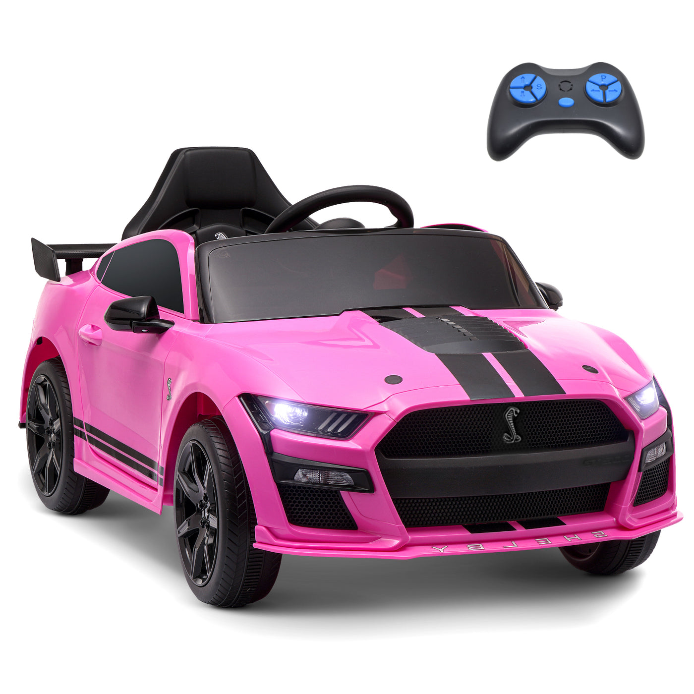 MAGYCAT 12V Kids Ride on Car Ford Mustang Electric Vehicle for Kids 7AH Big Battery Powered Car