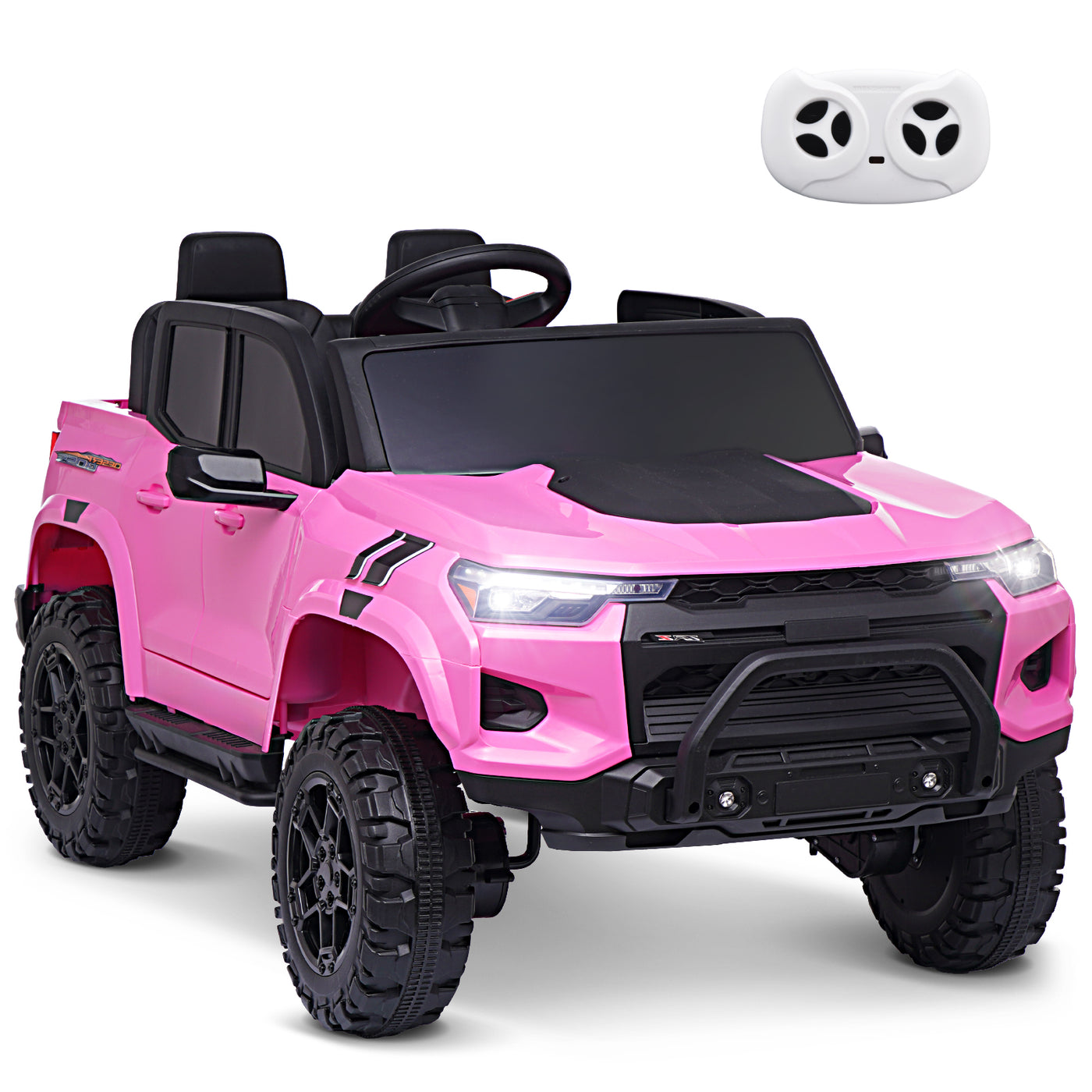 MAGYCAT 24V 2 Seater Ride on Truck Car 4X4 Large Size Battery Powered 2WD/ 4WD Switchable Vehicle for Kids, with 800W Powerful Engine, 10AH Big Battery, 2.4G Remote Control, Toy Storage & Music